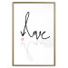 Wall Poster This is Love - English text with a shadow on a white background 125358 additionalThumb 20