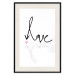 Wall Poster This is Love - English text with a shadow on a white background 125358 additionalThumb 18