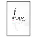 Wall Poster This is Love - English text with a shadow on a white background 125358 additionalThumb 15