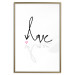 Wall Poster This is Love - English text with a shadow on a white background 125358 additionalThumb 14