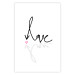 Wall Poster This is Love - English text with a shadow on a white background 125358 additionalThumb 25