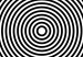 Canvas Hypnotic lines - black and white abstraction depicting circles 125658 additionalThumb 5