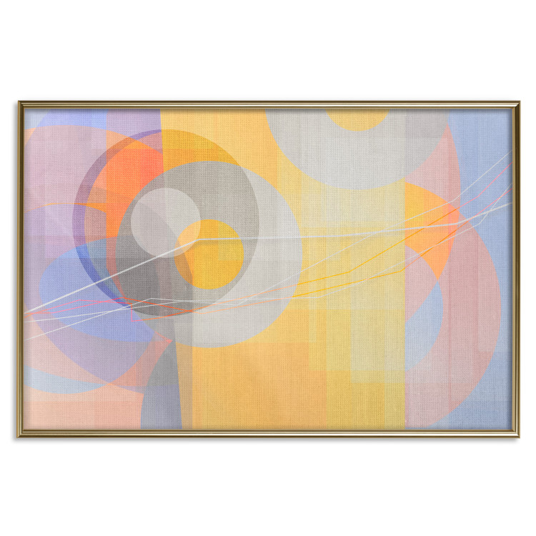 Poster Pastel Nostalgia - abstract and colorful geometric figures 126658 additionalImage 21