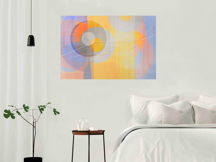 Poster Pastel Nostalgia - abstract and colorful geometric figures 126658 additionalImage 4