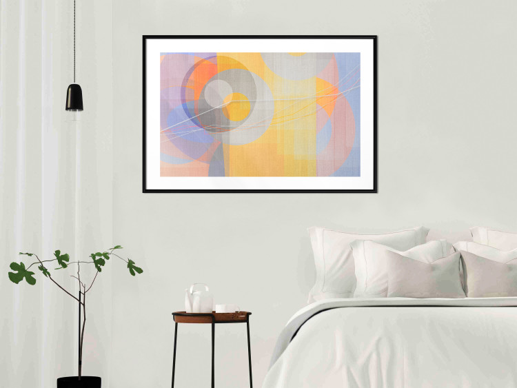 Poster Pastel Nostalgia - abstract and colorful geometric figures 126658 additionalImage 23