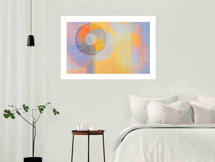 Poster Pastel Nostalgia - abstract and colorful geometric figures 126658 additionalImage 5