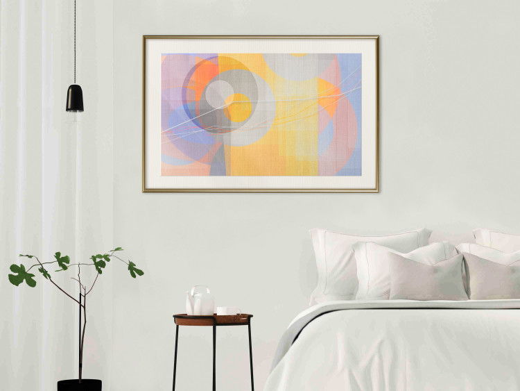 Poster Pastel Nostalgia - abstract and colorful geometric figures 126658 additionalImage 22
