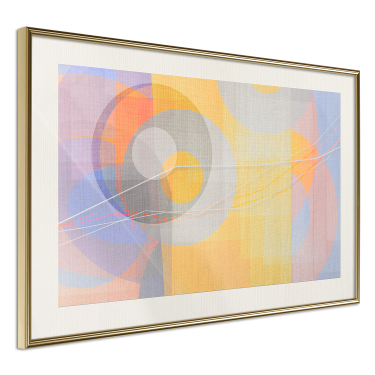 Poster Pastel Nostalgia - abstract and colorful geometric figures 126658 additionalImage 3