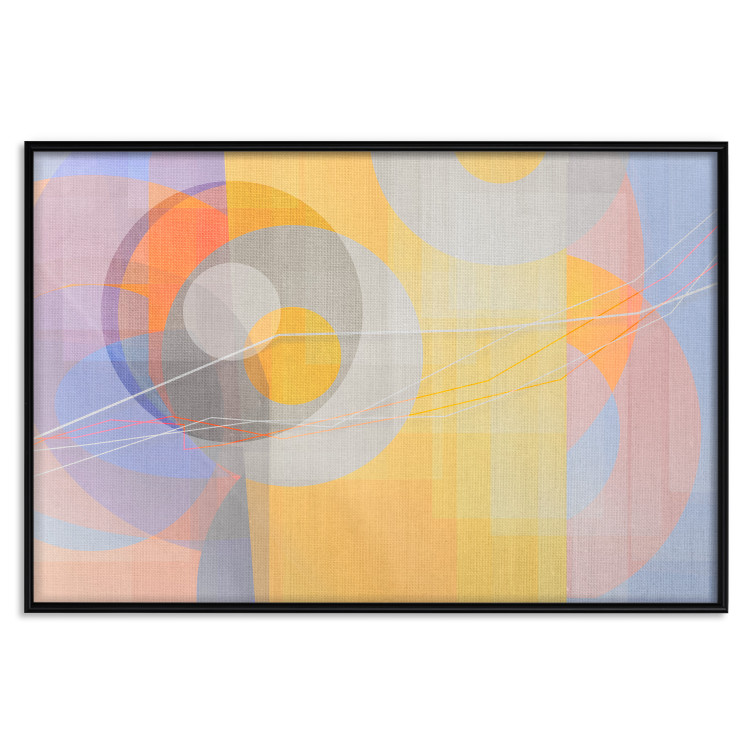 Poster Pastel Nostalgia - abstract and colorful geometric figures 126658 additionalImage 16