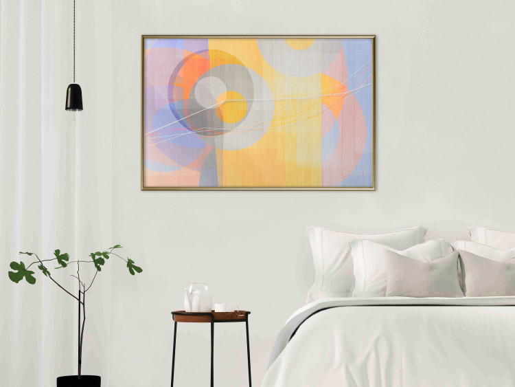 Poster Pastel Nostalgia - abstract and colorful geometric figures 126658 additionalImage 5