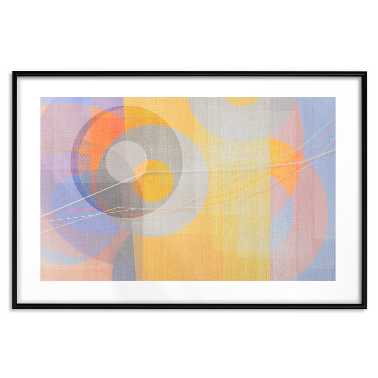 Poster Pastel Nostalgia - abstract and colorful geometric figures 126658 additionalImage 17
