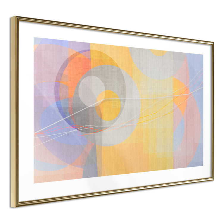 Poster Pastel Nostalgia - abstract and colorful geometric figures 126658 additionalImage 7