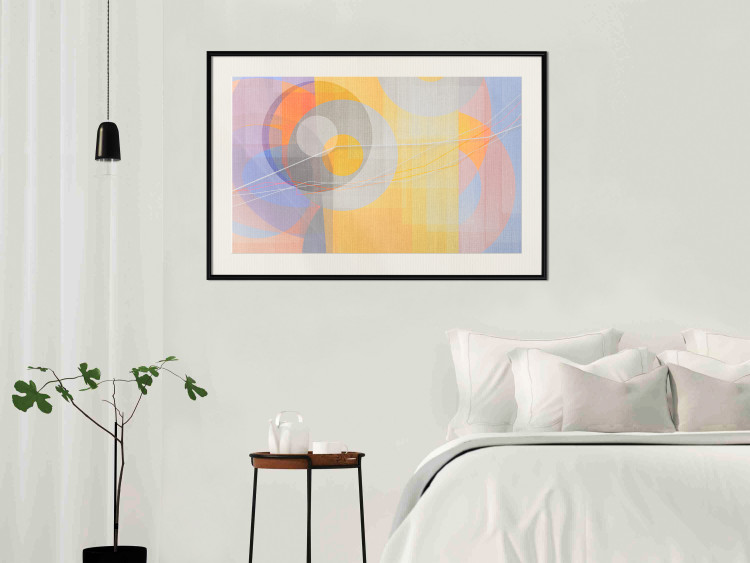 Poster Pastel Nostalgia - abstract and colorful geometric figures 126658 additionalImage 24