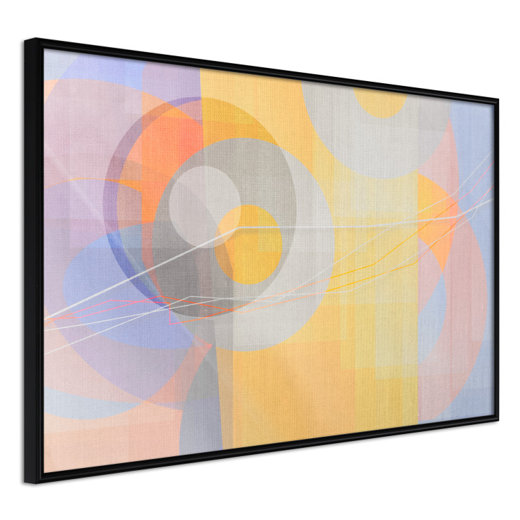 Poster Pastel Nostalgia - abstract and colorful geometric figures 126658 additionalImage 11