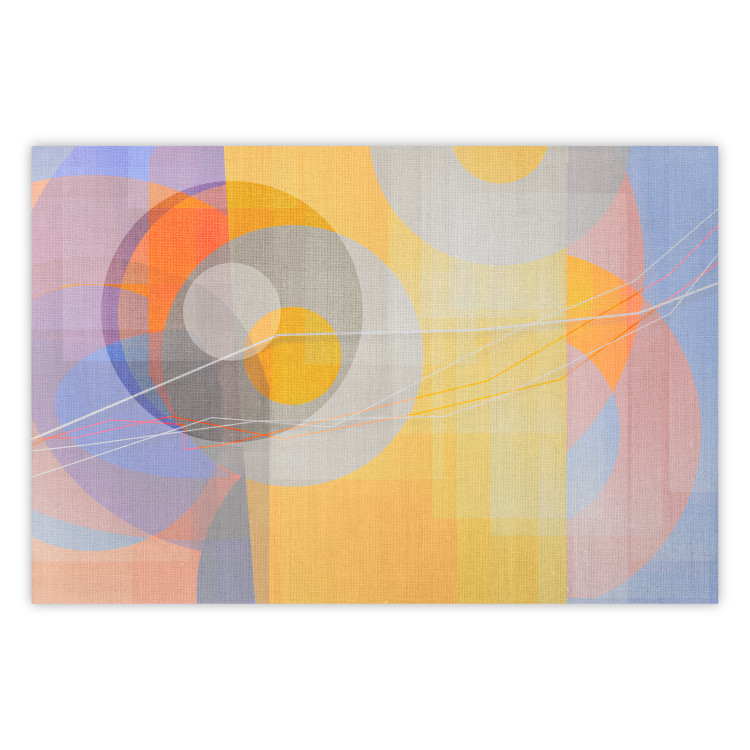 Poster Pastel Nostalgia - abstract and colorful geometric figures 126658