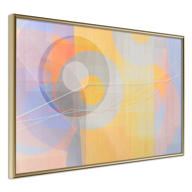 Poster Pastel Nostalgia - abstract and colorful geometric figures 126658 additionalImage 12
