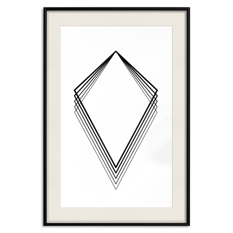 Wall Poster Geometric Shape - line art figures on white contrasting background 127958 additionalImage 19