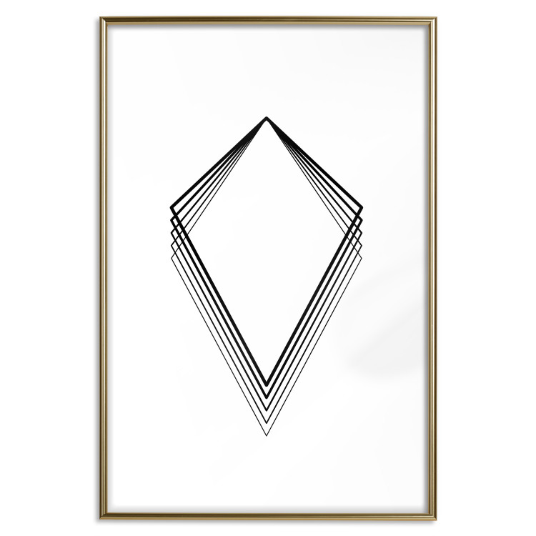 Wall Poster Geometric Shape - line art figures on white contrasting background 127958 additionalImage 16