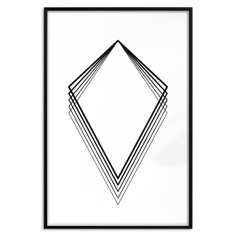 Wall Poster Geometric Shape - line art figures on white contrasting background 127958 additionalImage 18