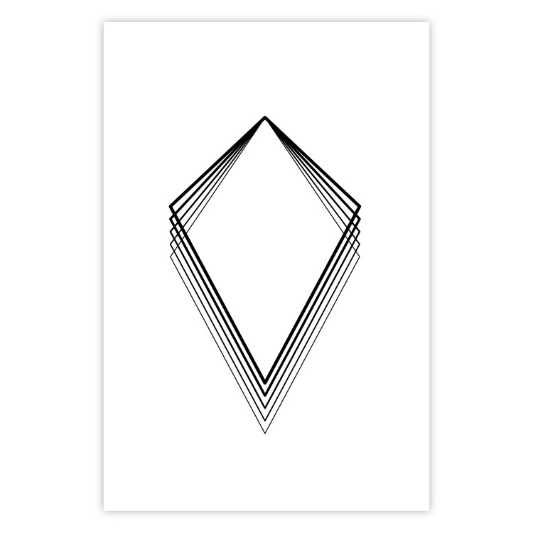 Wall Poster Geometric Shape - line art figures on white contrasting background 127958 additionalImage 25