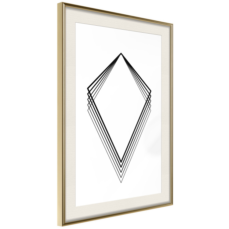 Wall Poster Geometric Shape - line art figures on white contrasting background 127958 additionalImage 3