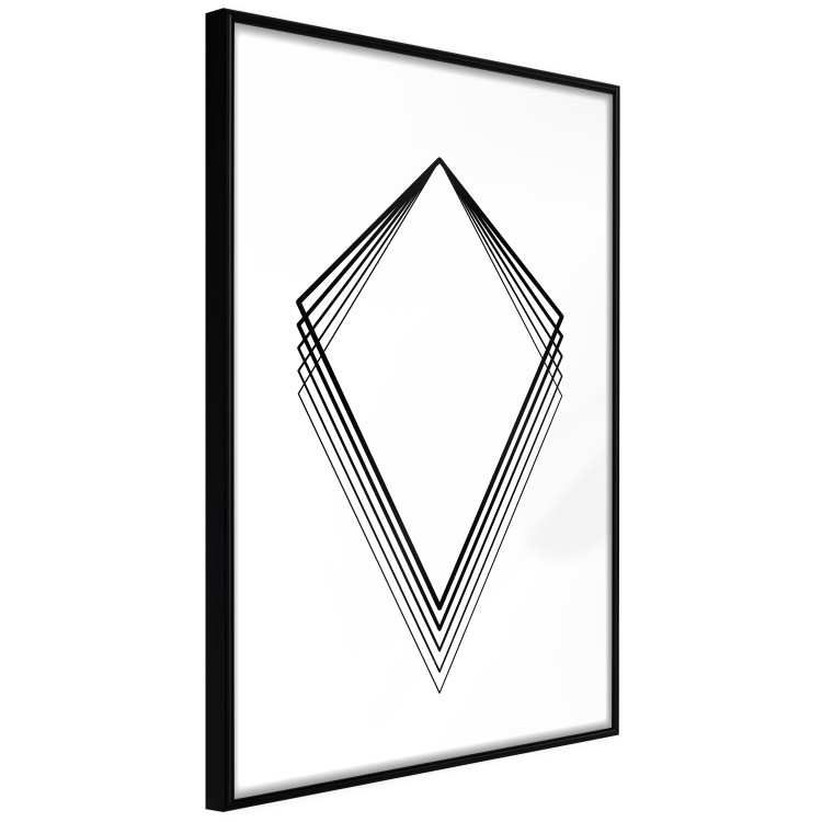 Wall Poster Geometric Shape - line art figures on white contrasting background 127958 additionalImage 13