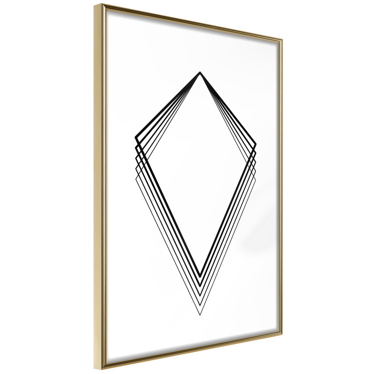 Wall Poster Geometric Shape - line art figures on white contrasting background 127958 additionalImage 14