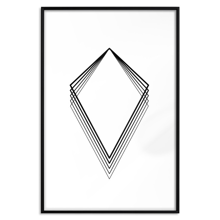 Wall Poster Geometric Shape - line art figures on white contrasting background 127958 additionalImage 17