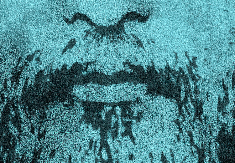 Wall Poster Turin Shroud in Turquoise - sacred composition with a portrait of Jesus 129358 additionalImage 12