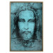 Wall Poster Turin Shroud in Turquoise - sacred composition with a portrait of Jesus 129358 additionalThumb 21