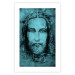 Wall Poster Turin Shroud in Turquoise - sacred composition with a portrait of Jesus 129358 additionalThumb 25
