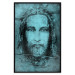 Wall Poster Turin Shroud in Turquoise - sacred composition with a portrait of Jesus 129358 additionalThumb 18