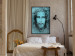 Wall Poster Turin Shroud in Turquoise - sacred composition with a portrait of Jesus 129358 additionalThumb 4