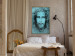 Wall Poster Turin Shroud in Turquoise - sacred composition with a portrait of Jesus 129358 additionalThumb 5