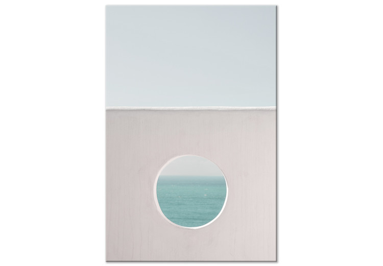 Canvas Circular Horizon (1-part) vertical - seascape 129458
