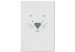 Canvas Cat's Snout (1-piece) Vertical - cat's face on a pastel background 130558