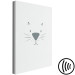 Canvas Cat's Snout (1-piece) Vertical - cat's face on a pastel background 130558 additionalThumb 6