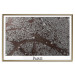 Poster Brown Map of Paris - city map and English text on a white background 130758 additionalThumb 17