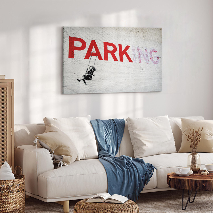 Canvas Parking Girl Swing by Banksy 132458 additionalImage 4