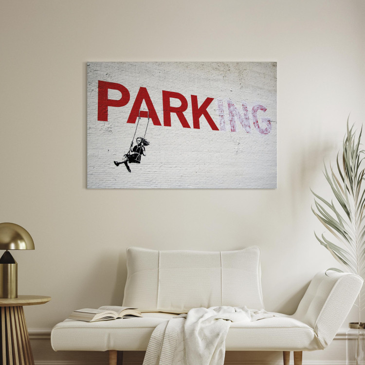 Canvas Parking Girl Swing by Banksy 132458 additionalImage 5