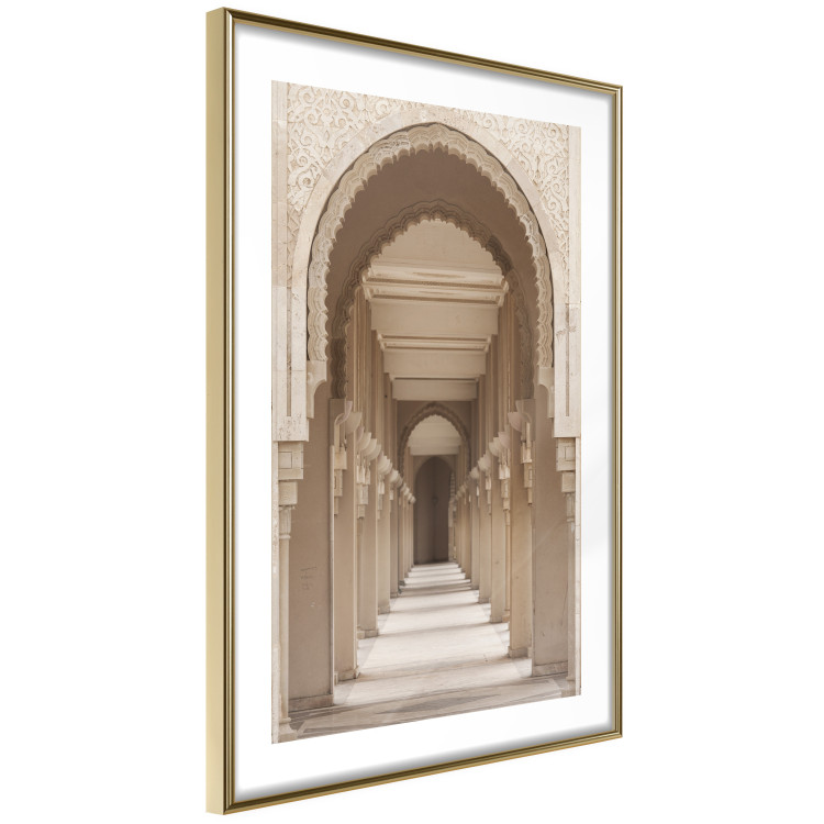 Poster Oriental Arches - bright corridor architecture amidst columns in Morocco 134758 additionalImage 7
