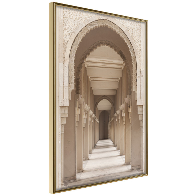 Poster Oriental Arches - bright corridor architecture amidst columns in Morocco 134758 additionalImage 14