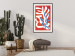 Wall Poster Dancing Cacti - abstract composition of plants on a red background 135658 additionalThumb 15