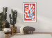 Wall Poster Dancing Cacti - abstract composition of plants on a red background 135658 additionalThumb 14