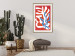 Wall Poster Dancing Cacti - abstract composition of plants on a red background 135658 additionalThumb 10