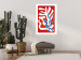 Wall Poster Dancing Cacti - abstract composition of plants on a red background 135658 additionalThumb 17