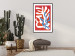 Wall Poster Dancing Cacti - abstract composition of plants on a red background 135658 additionalThumb 11