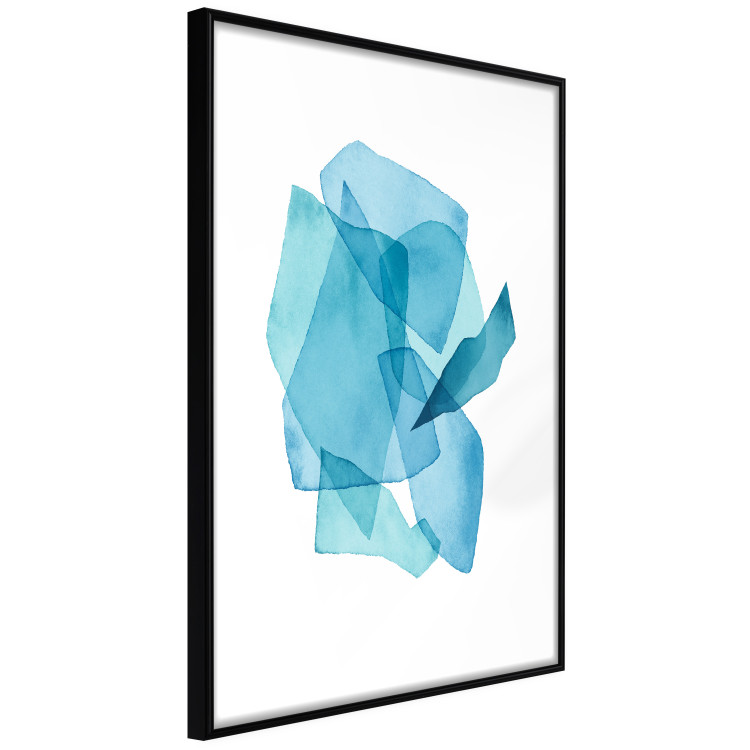 Wall Poster Cool Completion - a simple abstraction in blue round shapes 136058 additionalImage 11