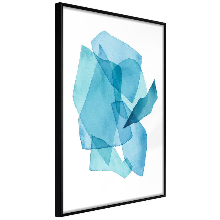 Wall Poster Cool Completion - a simple abstraction in blue round shapes 136058 additionalImage 13