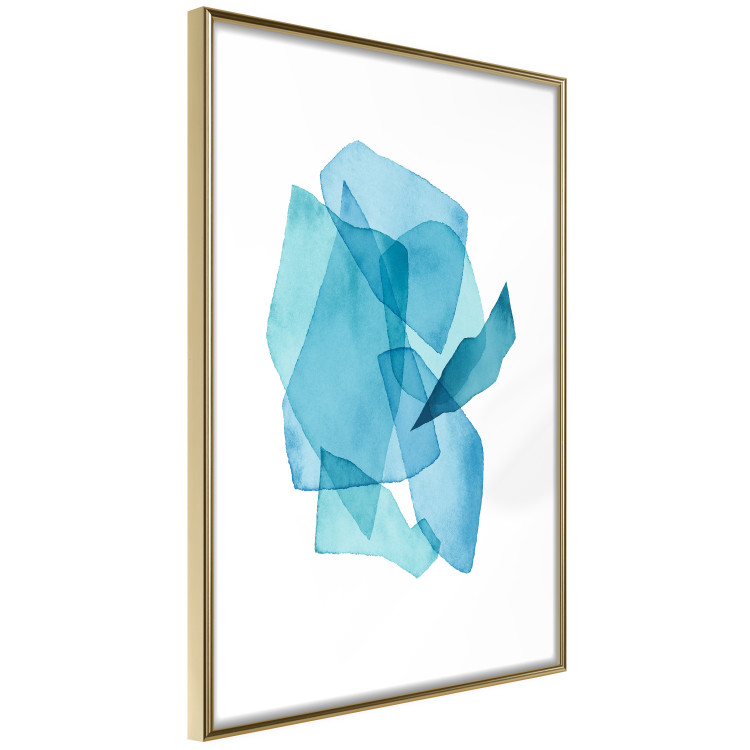 Wall Poster Cool Completion - a simple abstraction in blue round shapes 136058 additionalImage 9